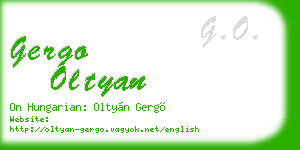 gergo oltyan business card